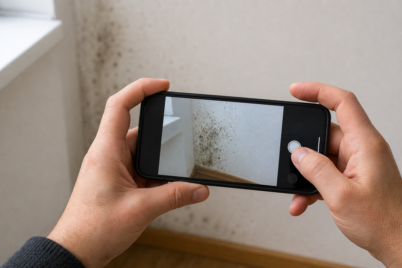 Schimmel fotografieren — beweissichere Dokumentation