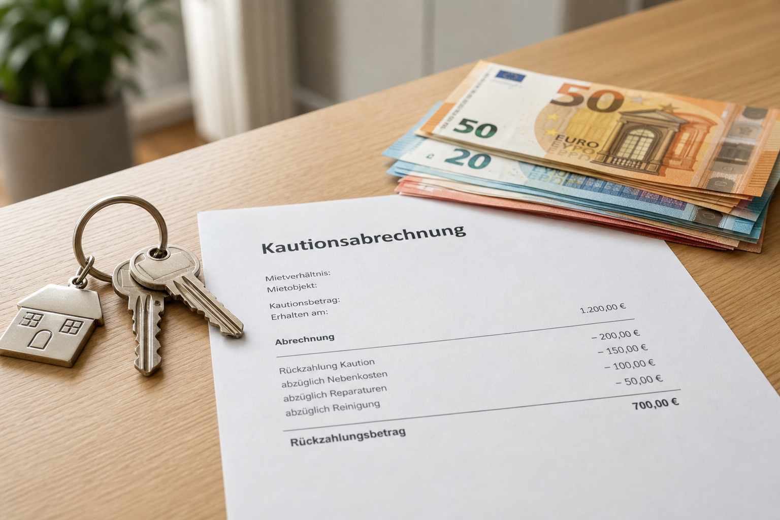 Kaution zurückfordern nach Auszug